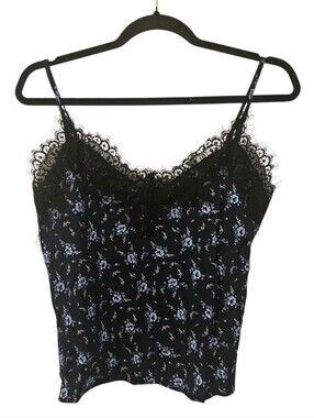 Multi-Coloured GAP Women's Lace Trim Floral Cami